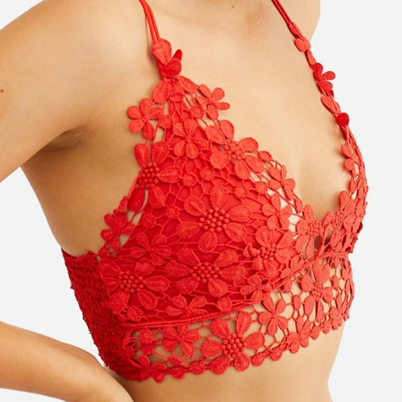 Free People Miss Dazie Crochet Lace Bralet… - Picture 2 of 16